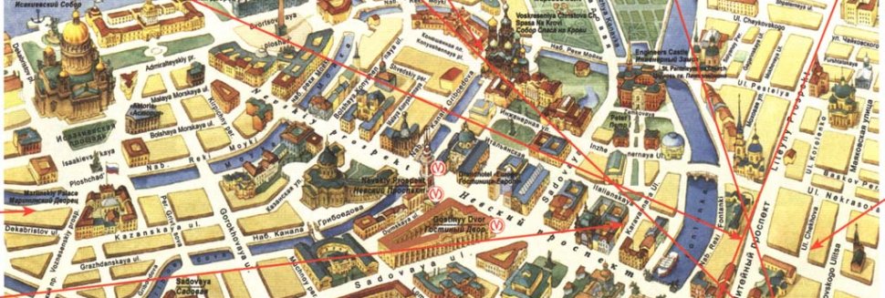 Карта Центра Петербурга